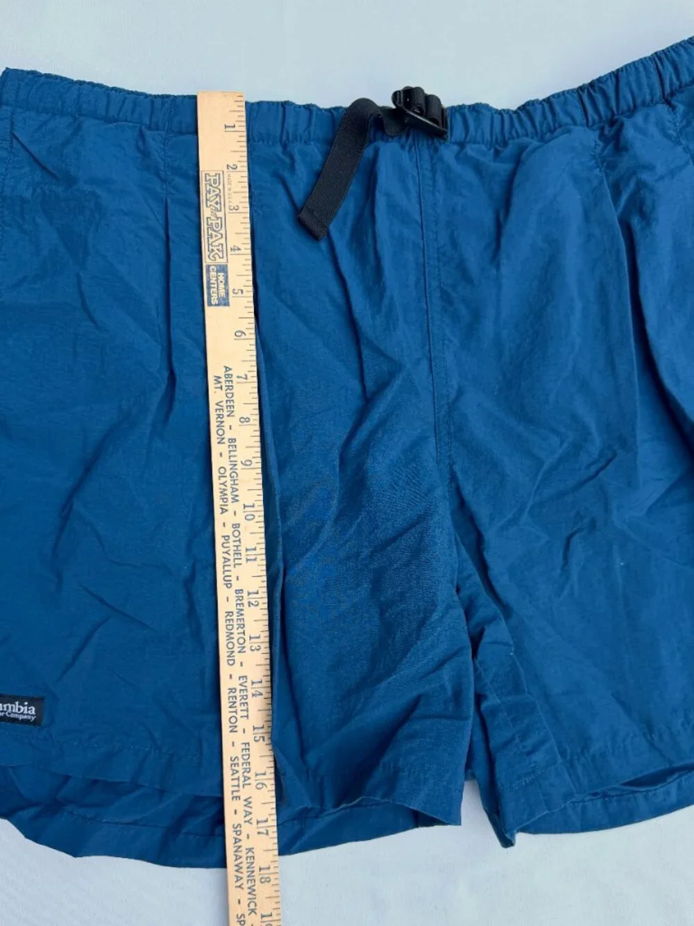 Columbia Mens XL‎ Blue Nylon Mesh Lined Swim Trunks River Shorts